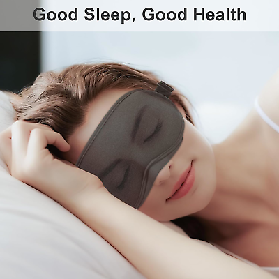 Elehold Sleep Eye Mask, with Adjustable Strap, Weighted 3D Sleep Mask (3.5oz/100 ELEHOLD Not Applicable - фотография #4