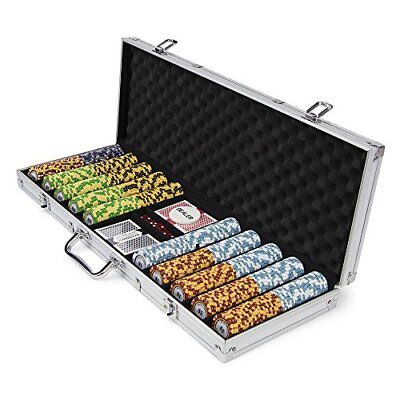 500ct. Monte Carlo 14g Poker Chip Set in Aluminum Metal Carry Case Без бренда CSMC-500AL