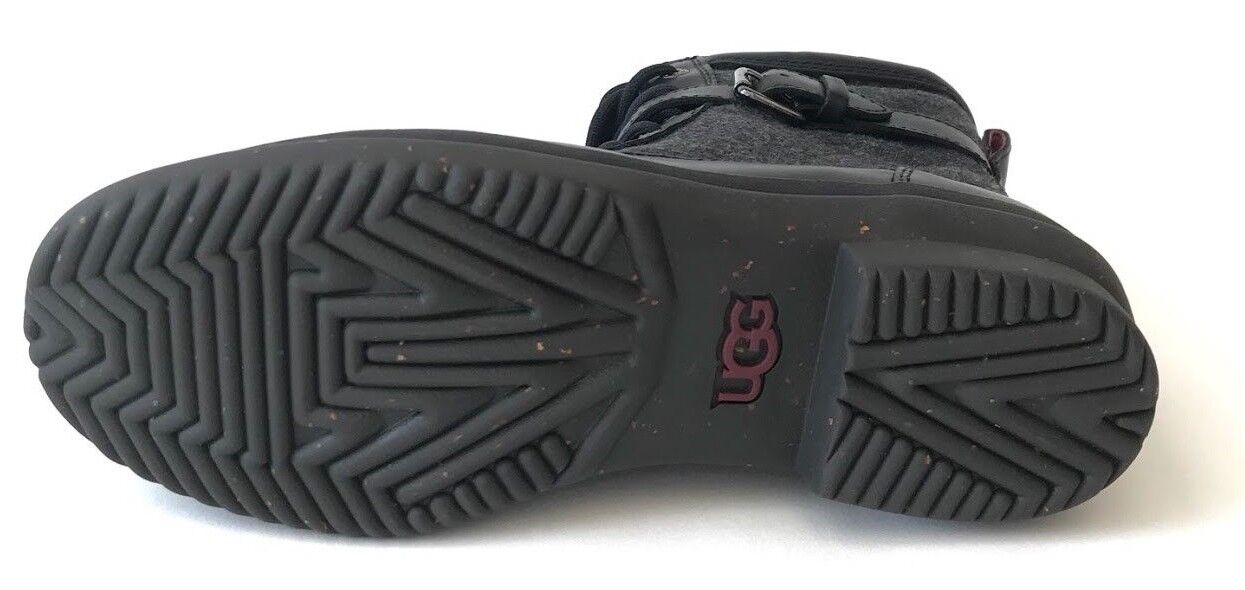 Ugg Kesey Womens Boot Waterproof Full-Grain Leather Wool-Blend Black or Chestnut UGG Australia Kesey - фотография #11