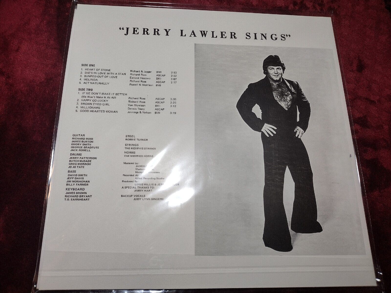 Jerry The King Lawler Sings  Starburst Vinyl Record Autographed 🔥 Без бренда - фотография #4