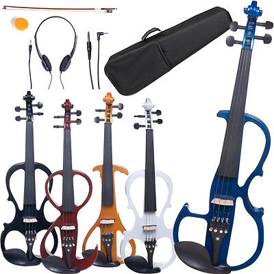 Cecilio Electric Violin Right or Left Handed Size 4/4 3/4 1/2 ~4 Styles 5 Colors Cecilio ___CEVN-___