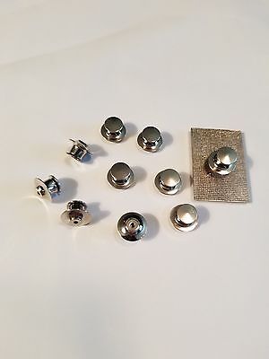 10 Low Profile Pin Keepers Locking Pin backs No Tools Required FAST USA SHIPPER Без бренда