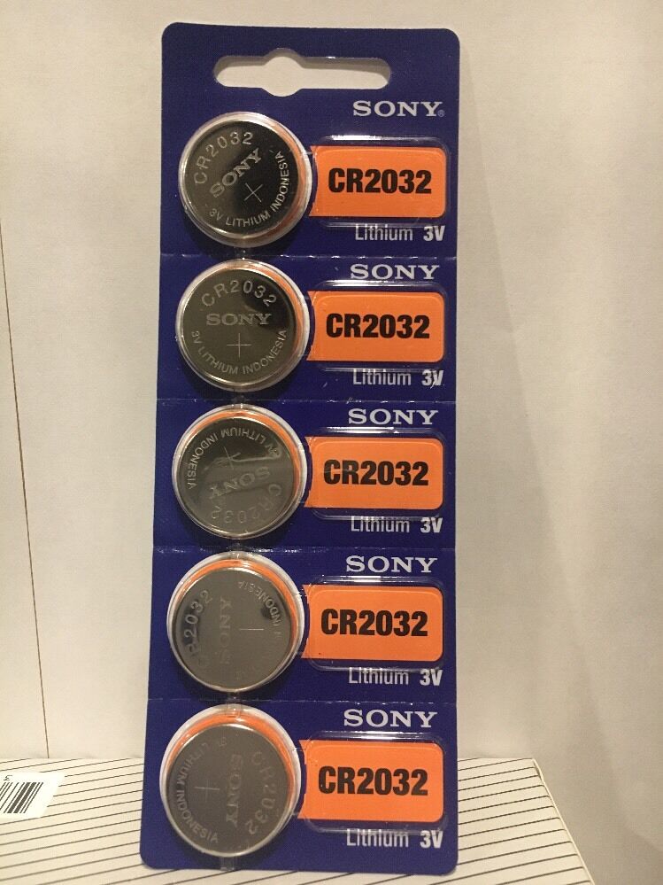 5 SONY CR2032 DL2032 ECR203 3V Lithium Coin Battery Expire 2027 NEW - USA Seller Sony
