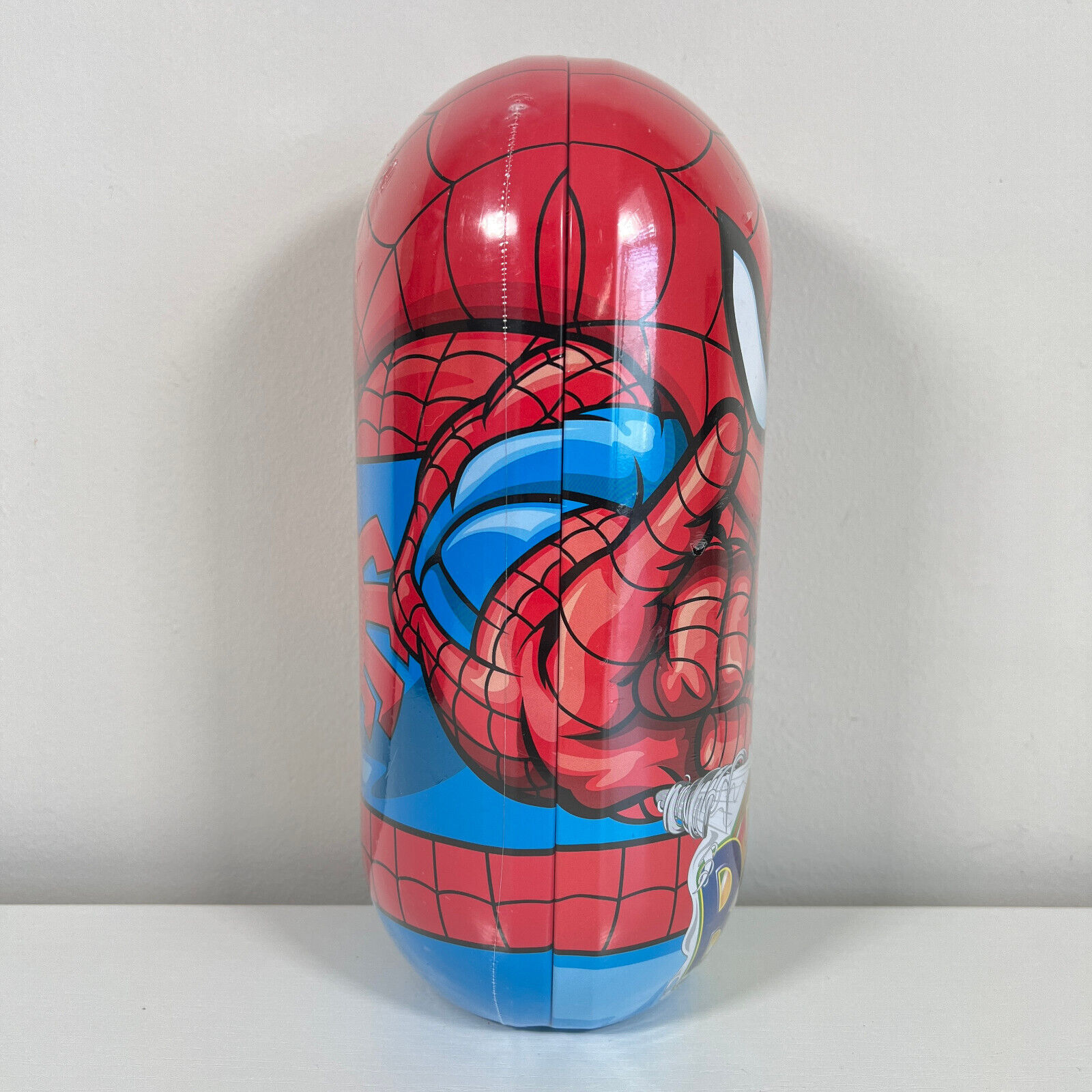 Spiderman Mighty Beanz 10" Tin Plastic Case - Holds 40+ Beanz - New & Sealed Mighty Beanz - фотография #2