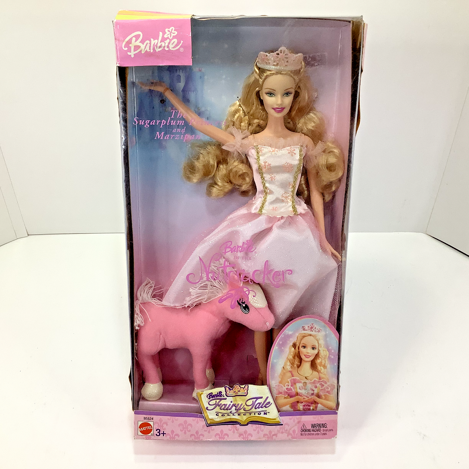 NICE Vtg 2003 Barbie (Blonde) Sugarplum Princess & Marzipan Plush B5824 NEW NRFB Mattel B5824