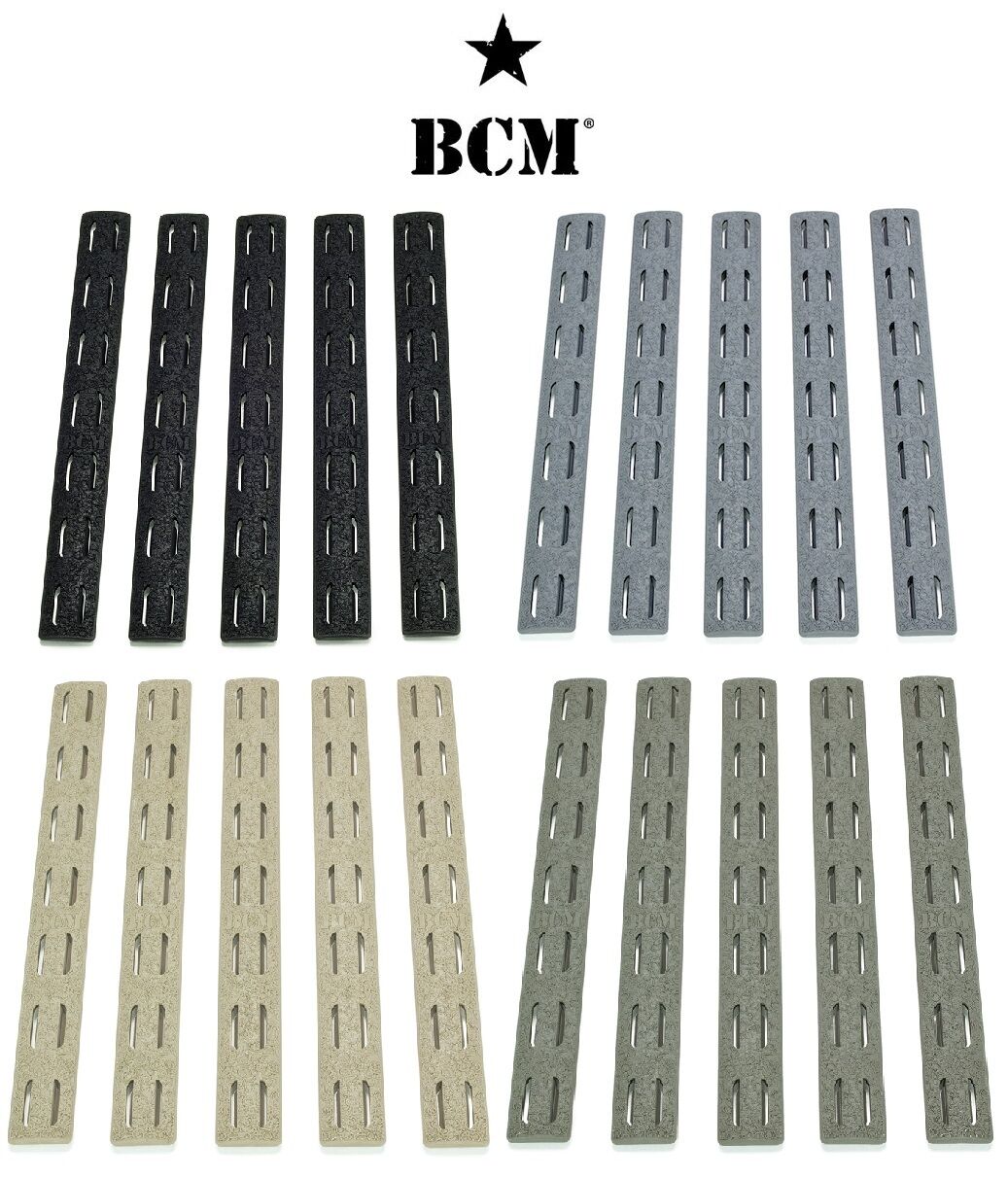 Bravo Company BCM Rail Cover Keymod Or MLOK-5 Pack-Choose Version-BLK-FDE-FOL-WG Bravo Company Manufacturing BCM-KMR-RP