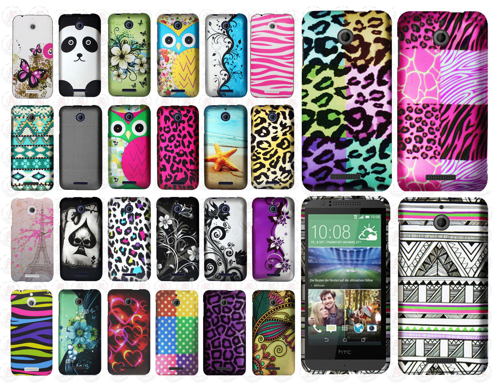For HTC Desire 510 Rubberized HARD Protector Case Snap On Phone Cover Accessory Generic Does not apply