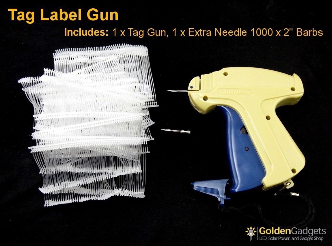 Price Tag Label Gun for Tagging Garments Includes 1000 Barbs 1 Extra Needle Unbranded Does Not Apply