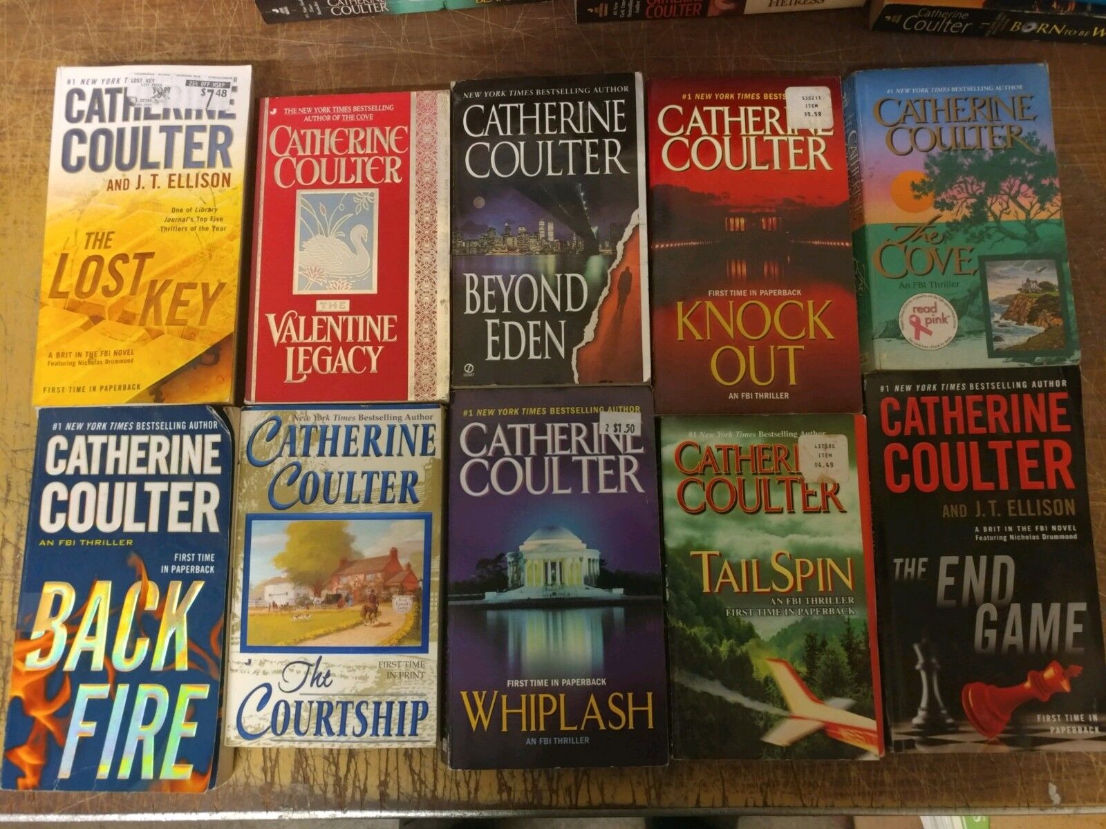 Lot of 10 Catherine Coulter FBI Mystery Thriller MIX Popular Paperback Books MIX Без бренда - фотография #3
