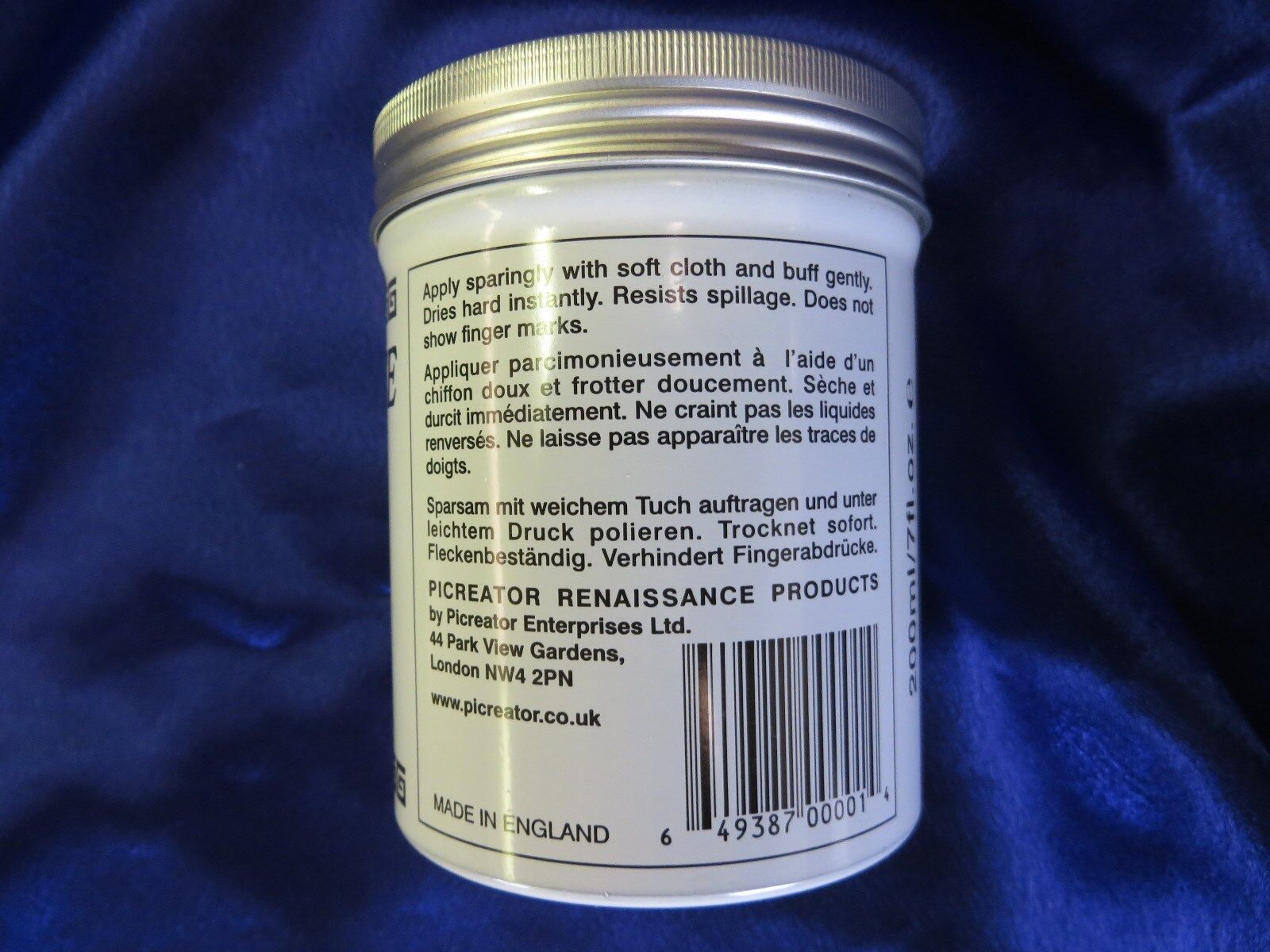 Renaissance Wax - Micro-Crystalline Wax Polish - 200ml (7oz) Can Picreator Enterprises Ltd. - фотография #4