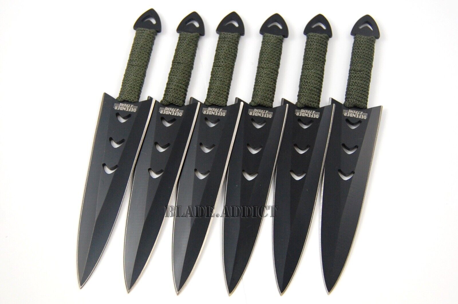 6PC Ninja Ninjutsu Tactical Combat Hunting Kunai Throwing Knife Set w/ CASE Tac-Edge - фотография #3