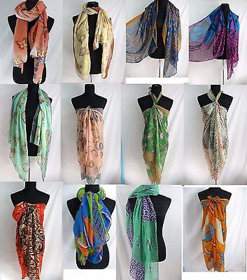 lot of 10 wholesale pareo dress sarong retro boho fashion scarves Unbranded - фотография #4