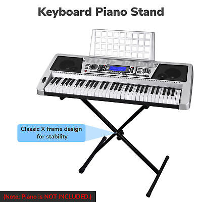 Folding 61 Keyboard Electric Piano X Stand Organ Rack Metal Height Adjustable Xcceries X-EPS-28-001 - фотография #2