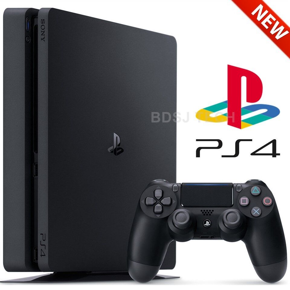 PlayStation 4 Slim (1TB) - PS4 Game Console w/ Controller - Black (US Warranty) Sony 3002337