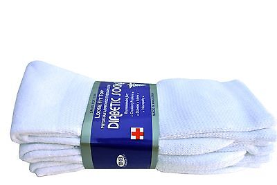 Diabetic WHITE CREW Socks circulatory Health  Men’s Women's Cotton ALL SIZE  Unbranded - фотография #4