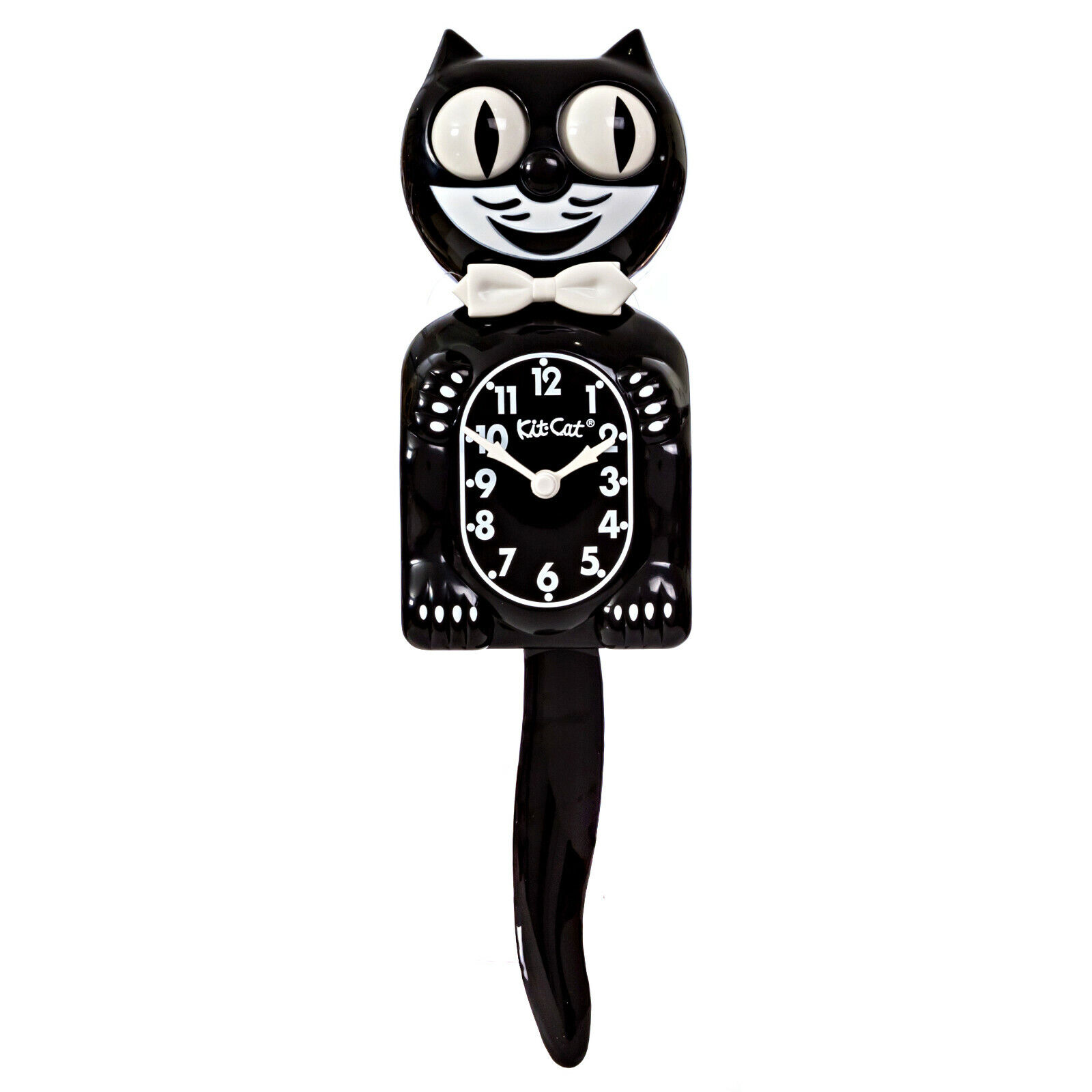 CLASSIC BLACK KIT CAT CLOCK 15.5" Free Battery USA MADE Official Kit-Cat Klock California Clock Company BC-1 - фотография #5