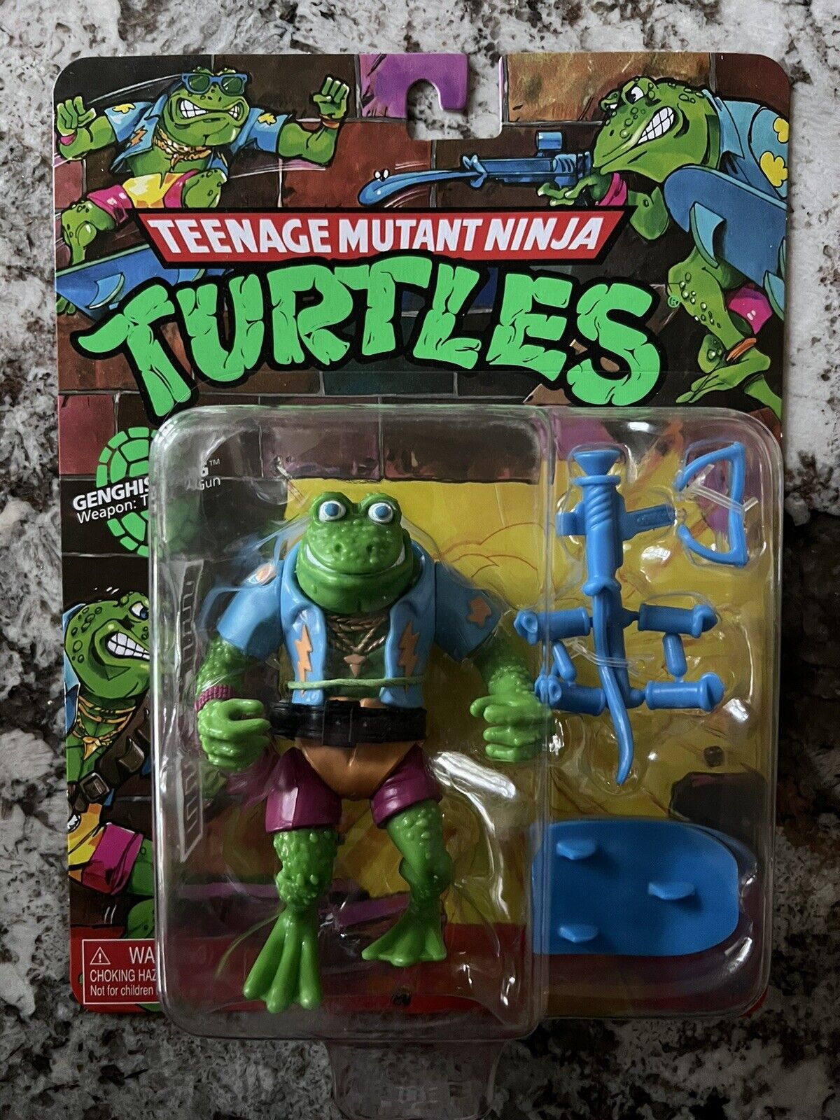 Teenage Mutant Ninja Turtles Genghis Frog Action Figure Playmates 2023 TMNT New Playmates Toys 81005