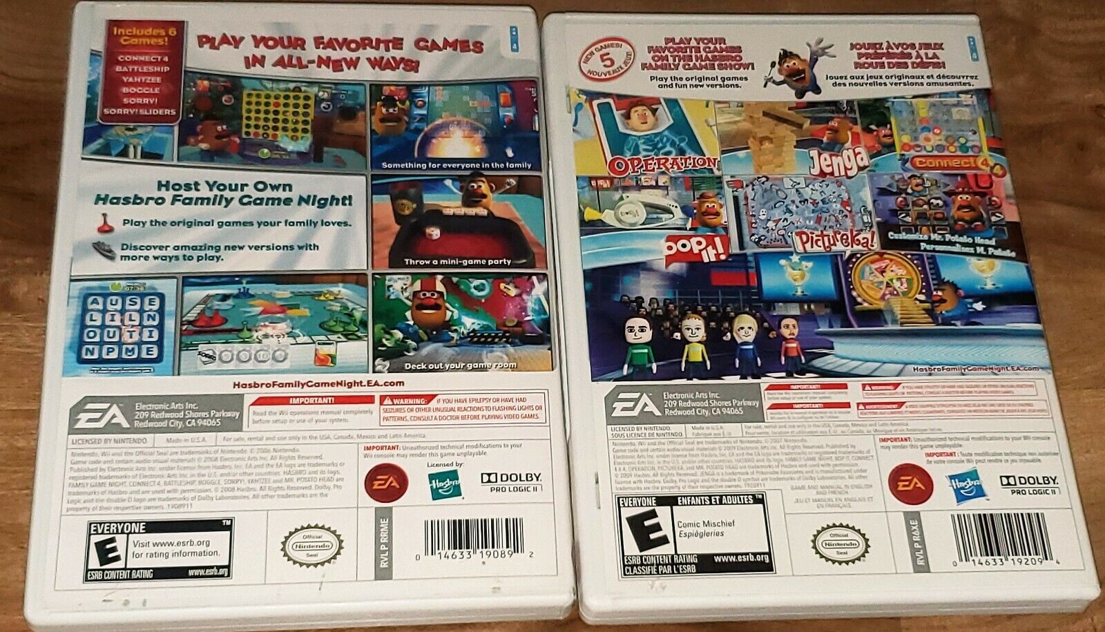 Wii Hasbro Family Game Night 1 & 2 game LOT/bundle COMPLETE board Yahtzee BOP IT Без бренда - фотография #3