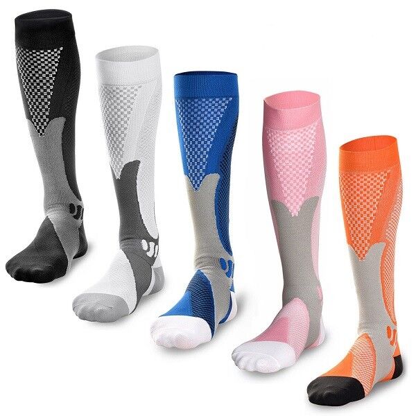 Compression Socks Sports Men Women Calf Shin Leg Running Fitness CrossFit S~XXL Sports Compression Socks Does Not Apply