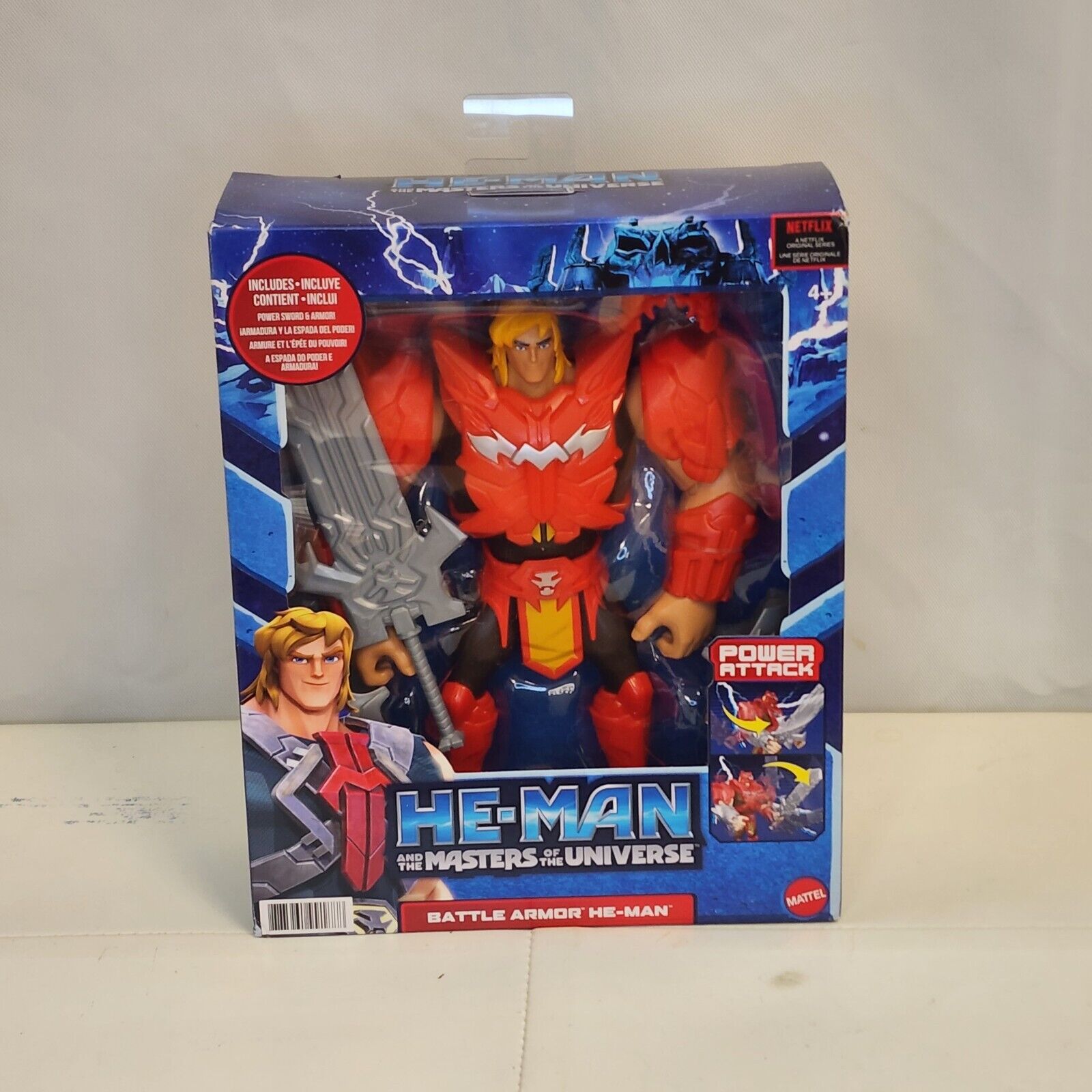 Master of The Universe Deluxe He-Man Power Attack Action Figure Battle Character ACTION - фотография #2