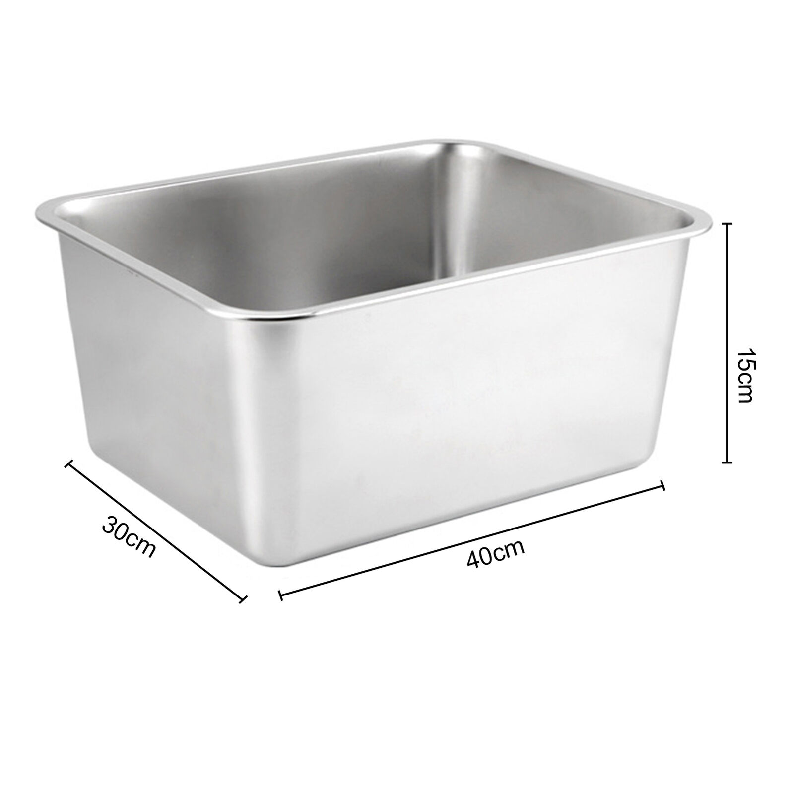 Low Entry Stainless Steel Litter Box Durable Cat with Design Spacious Unbranded - фотография #9