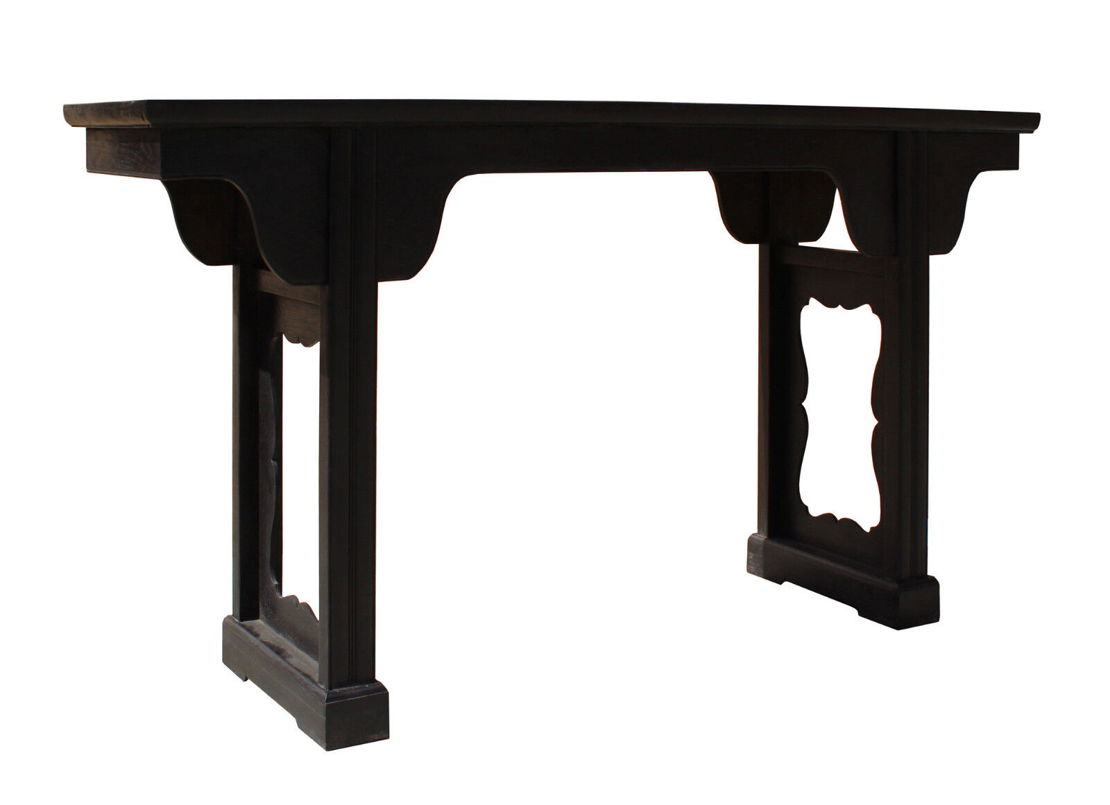 Chinese Dark Brown Black Huali Rosewood Plain Ming Style Altar Table cs3167 Handmade Does Not Apply - фотография #4