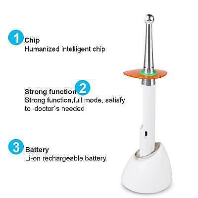 USA Fast Ship Wireless USB	Charging Easy Dental	LED	1	Second	Curing	Light   Lamp Denshine Does Not Apply - фотография #3