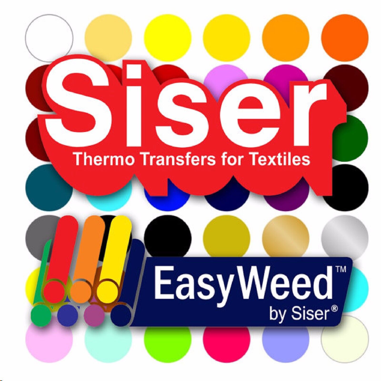 SISER EasyWeed Heat Transfer Vinyl Tshirt /Textile HTV 12"x 60" by precision62 Siser 12" ( 11.875) x 60"