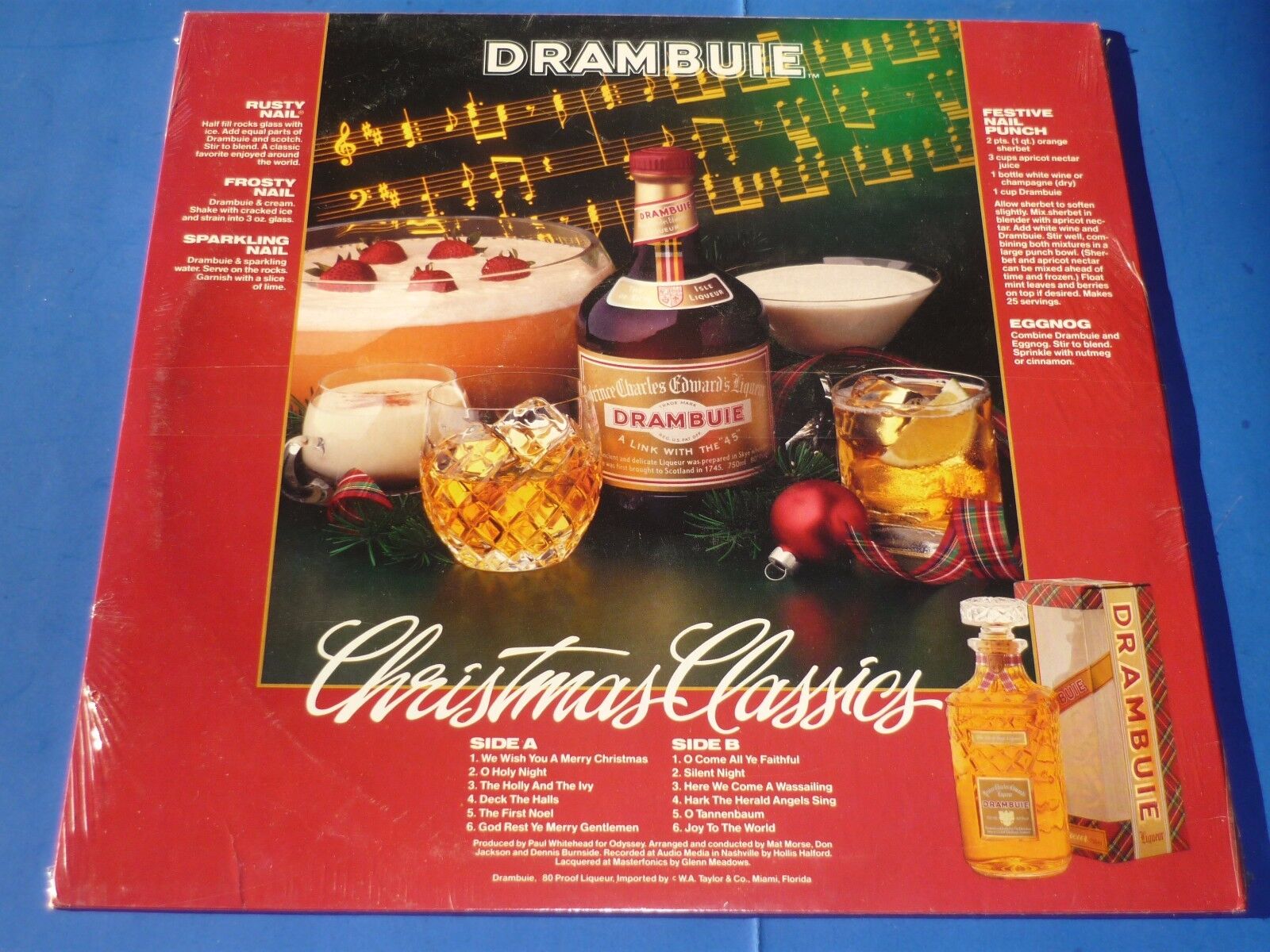 DRAMBUI LIQUEUR ADVERTISING - "CHRISTMAS CLASSICS" - SEALED RECORD ALBUM  Без бренда - фотография #2