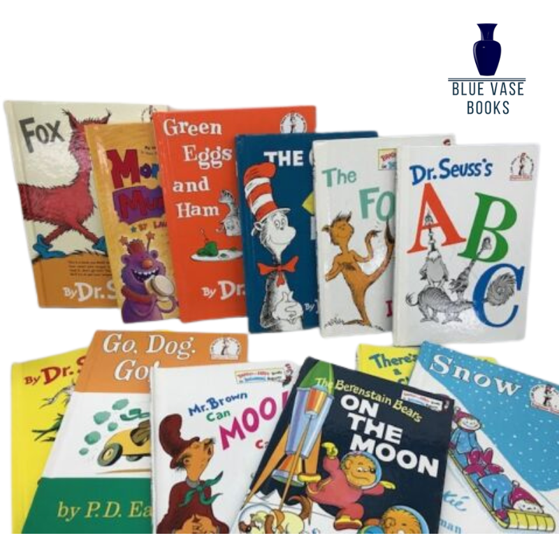 dr Seuss books 10 lot assorted kids book green eggs and ham cat hardcover - GOOD Без бренда