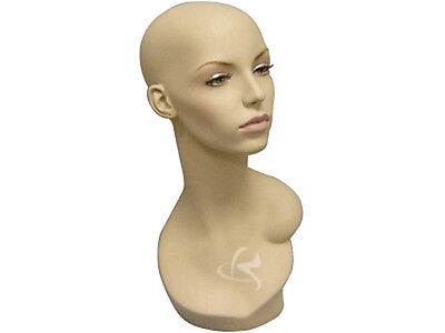 2PCS Female Mannequin Head Bust Wig Hat Jewelry Display #MD-EvenlyHD X2 Без бренда