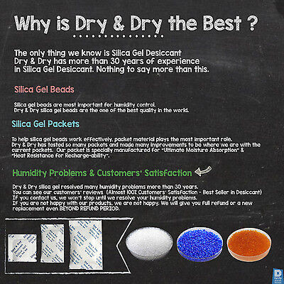 10 gram X 15 PK "Dry&Dry" Silica Gel Desiccant Packets - Reusable(FDA Compliant) Dry & Dry DD10G15 - фотография #7