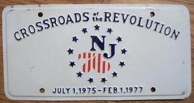SINGLE NEW JERSEY " CROSSROADS of the REVOLUTION " BOOSTER LICENSE PLATE 1975-77 Без бренда