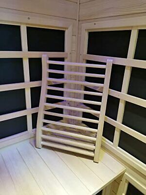 Xmatch Sauna Backrest Infrared Natural Wooden Hemlock S-Shape Support 17(W Xmatch - фотография #4