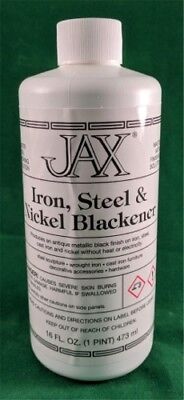 Jax Black Blackener Patina for Iron, Steel & Nickel - 16 oz. JAX Iron, Steel & Nickel Blackener
