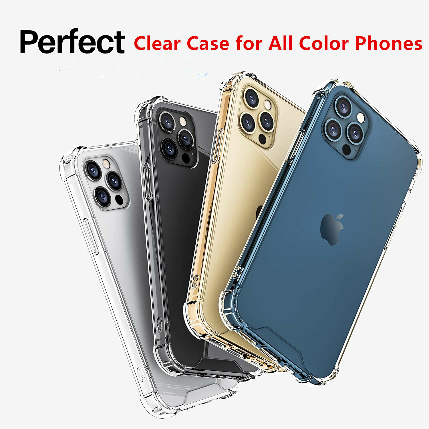 CLEAR Shockproof Case For iPhone 14 13 12 11 Pro Max Xr Xs Max 6 7 8 Plus SE X Storm Buy Iphone Clear Tpu - фотография #7
