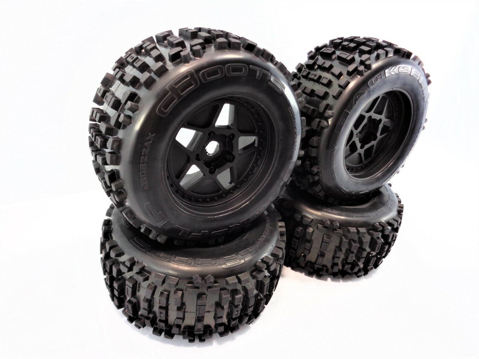 v5 Arrma Notorious 6s BLX dBoots Backflip Tires Black 17mm Wheels Kraton Outcast ARRMA AR510092 - фотография #3