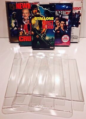 5 VHS Box Protectors For Standard VHS Tapes  Clear Plastic Display Sleeves Boxes VHS Does not apply - фотография #10
