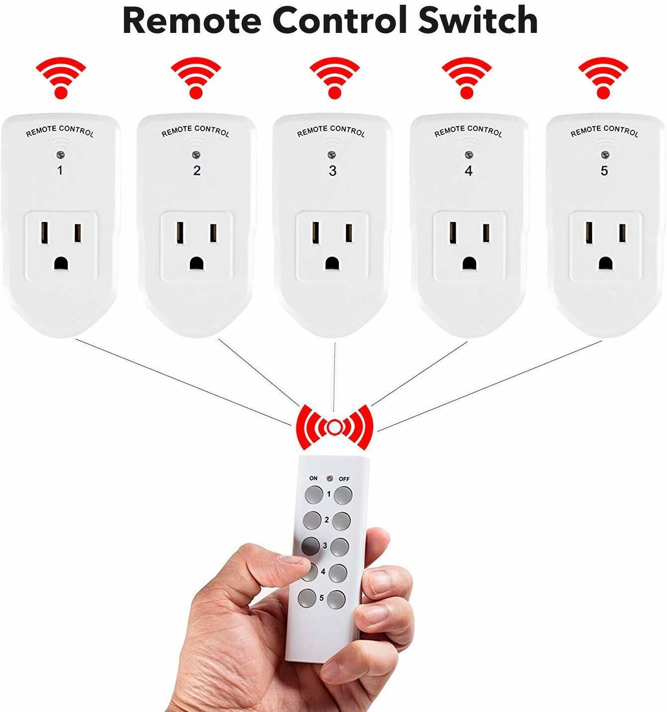 BN-LINK Wireless Remote Control Outlet Switch Power Plug In for lights LED bulbs BN-LINK BNRU117 - фотография #2