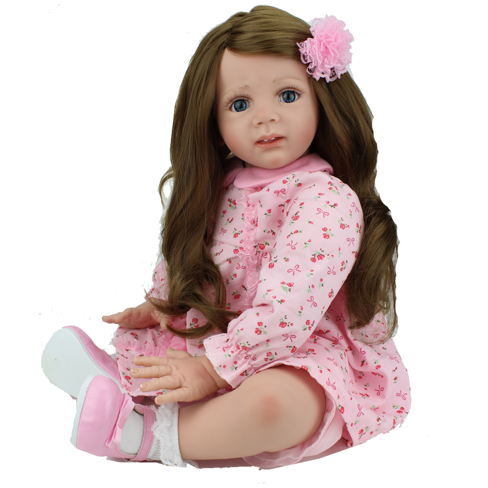 24" Toddler Reborn Baby Dolls Handmade Soft Vinyl Silicone Baby Doll Newborn Toy Kaydora