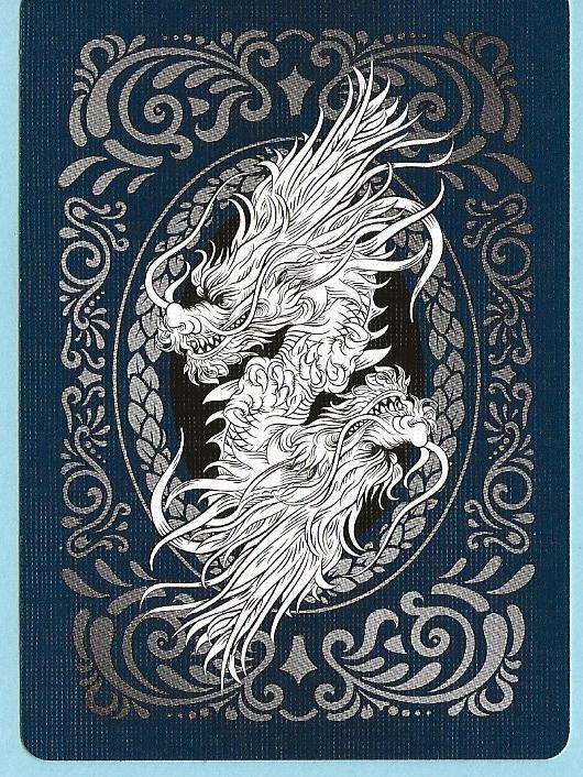 1 DECK Bicycle Midnight Blue Dragon playing cards FREE USA SHIPPING Bicycle - фотография #2