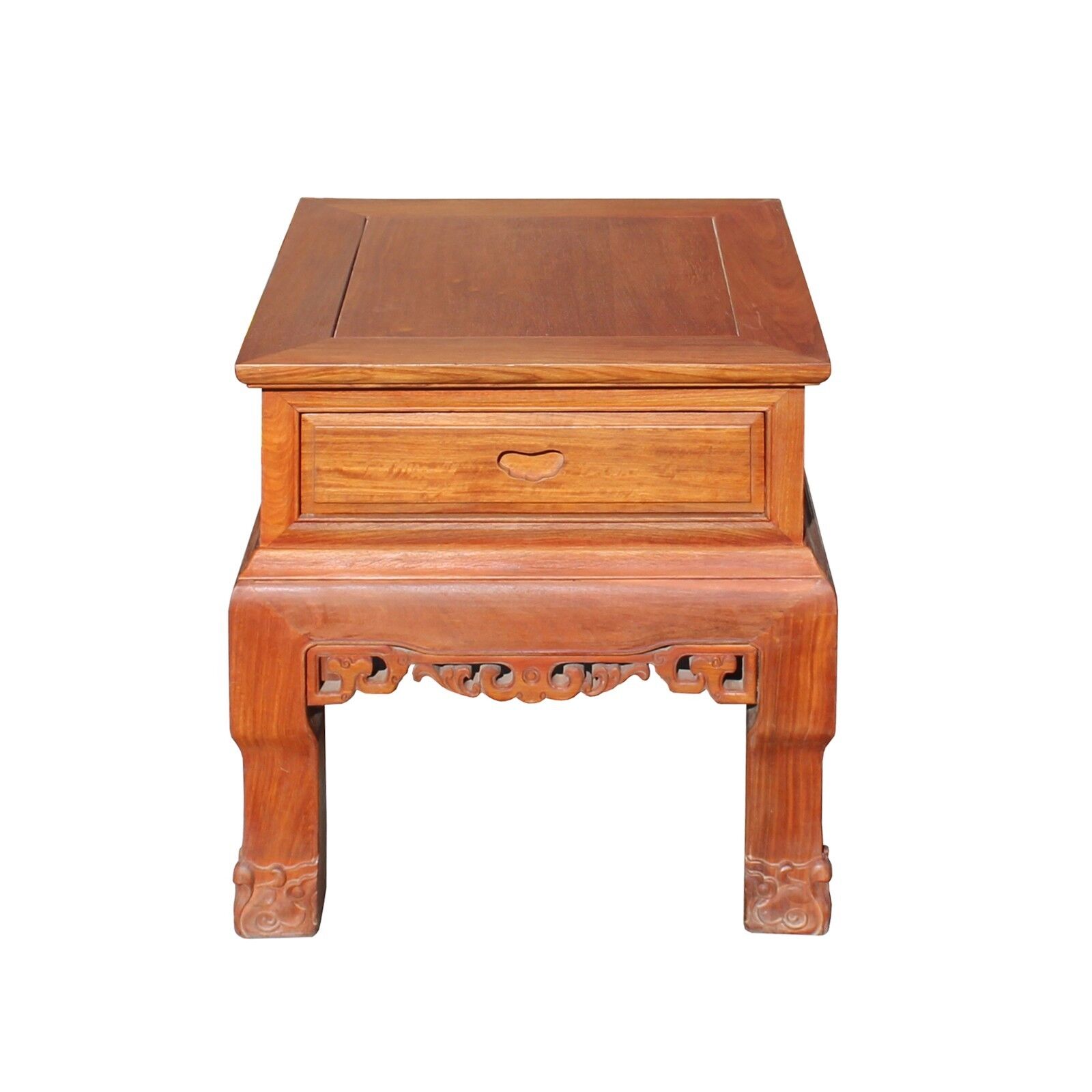 Chinese Oriental Huali Rosewood Plain Side Tea Table Stand cs4595 Handmade Does Not Apply