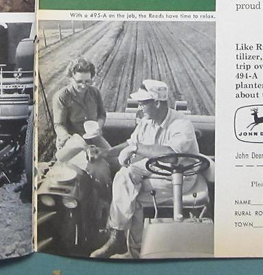 Original 1964 John Deere Photo Endorsed Ad by Russell Reed of Conesville Iowa Без бренда