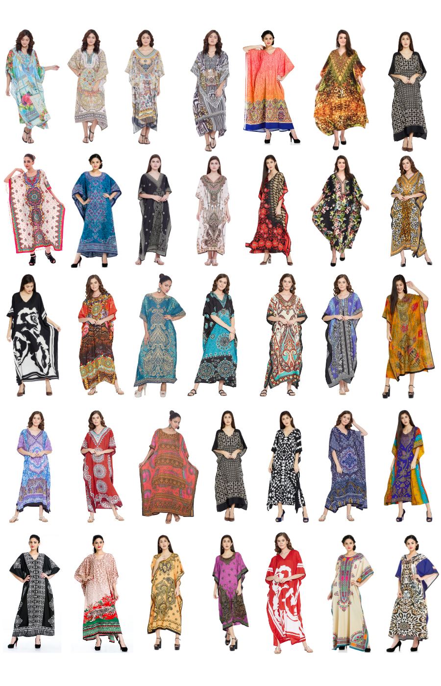 Kaftan Dress Caftan Beach Cover Boho Gown Hippie Beach Women African Plus Size Gypsie Blu Does Not Apply - фотография #2