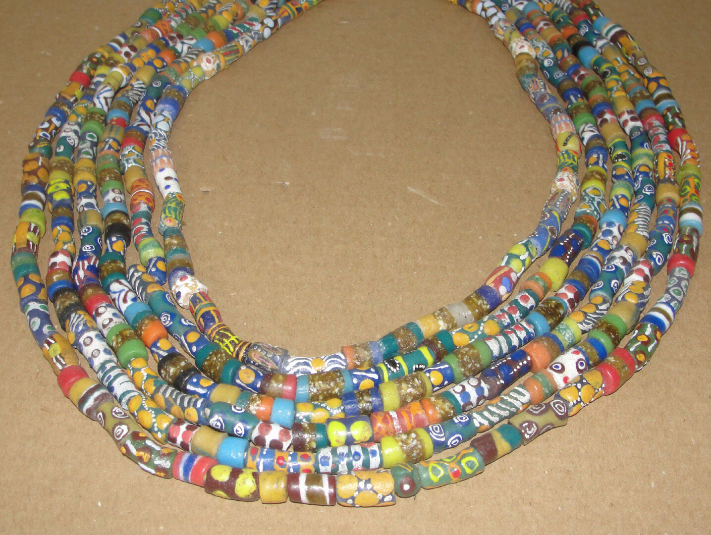 Ashanti Africa Necklace Trade Beads African Asanti Bead Strands Art Ghana Без бренда - фотография #4