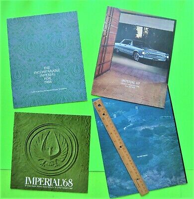 4 Diff 1966, 67, 68, 69 IMPERIAL DLX COLOR CATALOGS Brochure 98-pgs CONVERTIBLES Без бренда