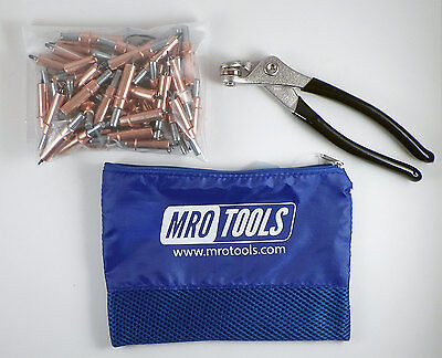 50 1/8 Cleco Sheet Metal Fasteners plus Cleco Pliers w/ Carry Bag (K1S50-1/8) MRO Tools K1S50-1/8