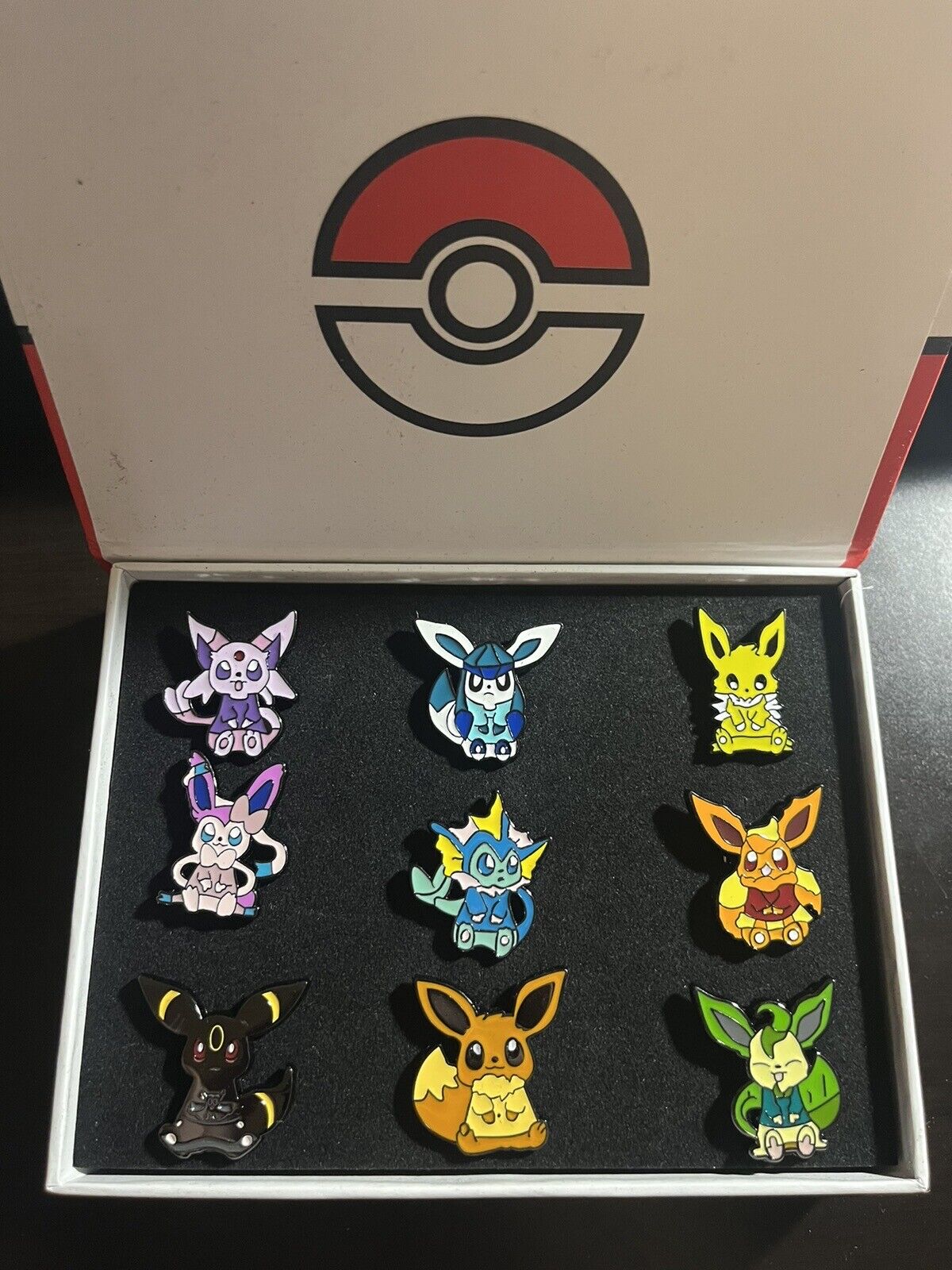 Pokemon Eevee and Evee Family Eeveelution Metal Pins set of 9, Cute, Gifts. Pokemon