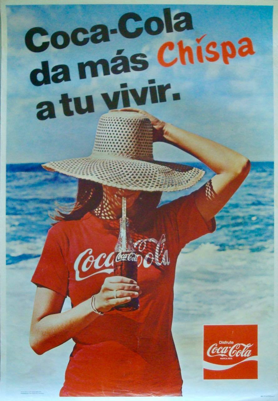 COCA-COLA 1973 Latin American A1 advertising poster A (not repro) Без бренда