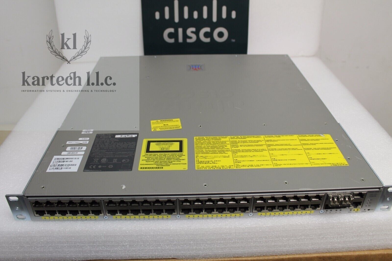Cisco Catalyst 4948 WS-C4948E-F 48 Port L3 Gigabit Switch 15.2 OS Dual AC Cisco WS-C4948E-F - фотография #3
